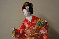 日本人形　舞扇